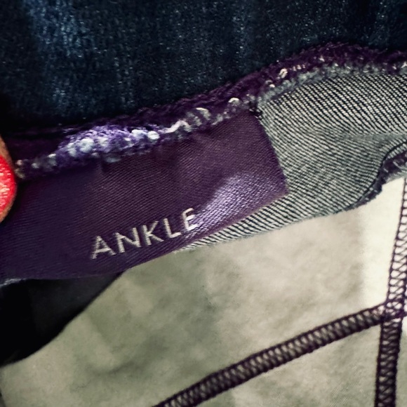 NYDJ Pull-On Jeans Straight Leg Fit Stretch Dark Wash High-Rise Denim SZ 16W - Picture 9 of 15